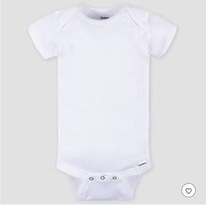 Gerber Classic White Baby Bodysuit size 0-3 months